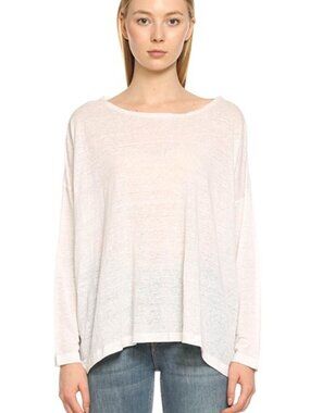 Eskandar 100% Linen Pullover Top Lagenlook